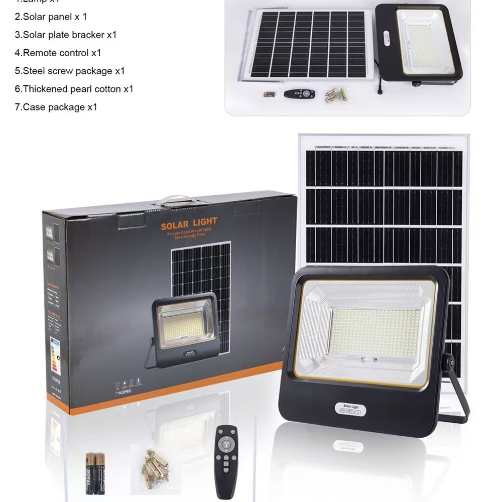 Projecteur Solaire LED avec Télécommande – IP65 – LUNIBOX