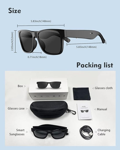 Lunette audios avec écouteurs