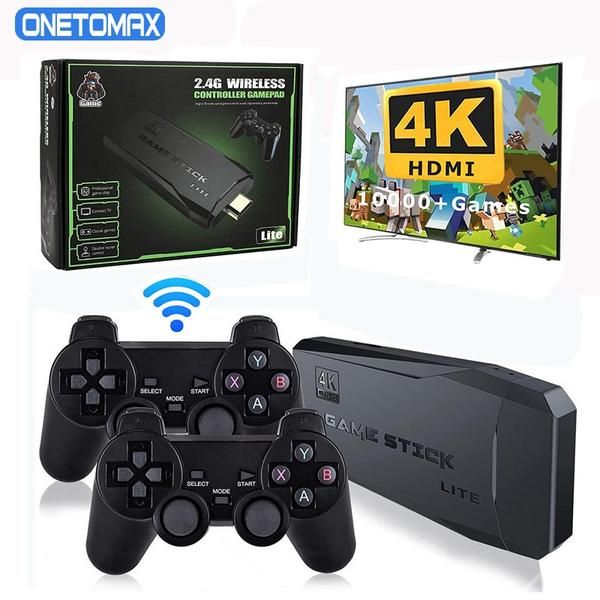 Game Stick Lite 4K – 2 Manettes Sans Fil – Carte SanDisk 64GB – LUNIBOX