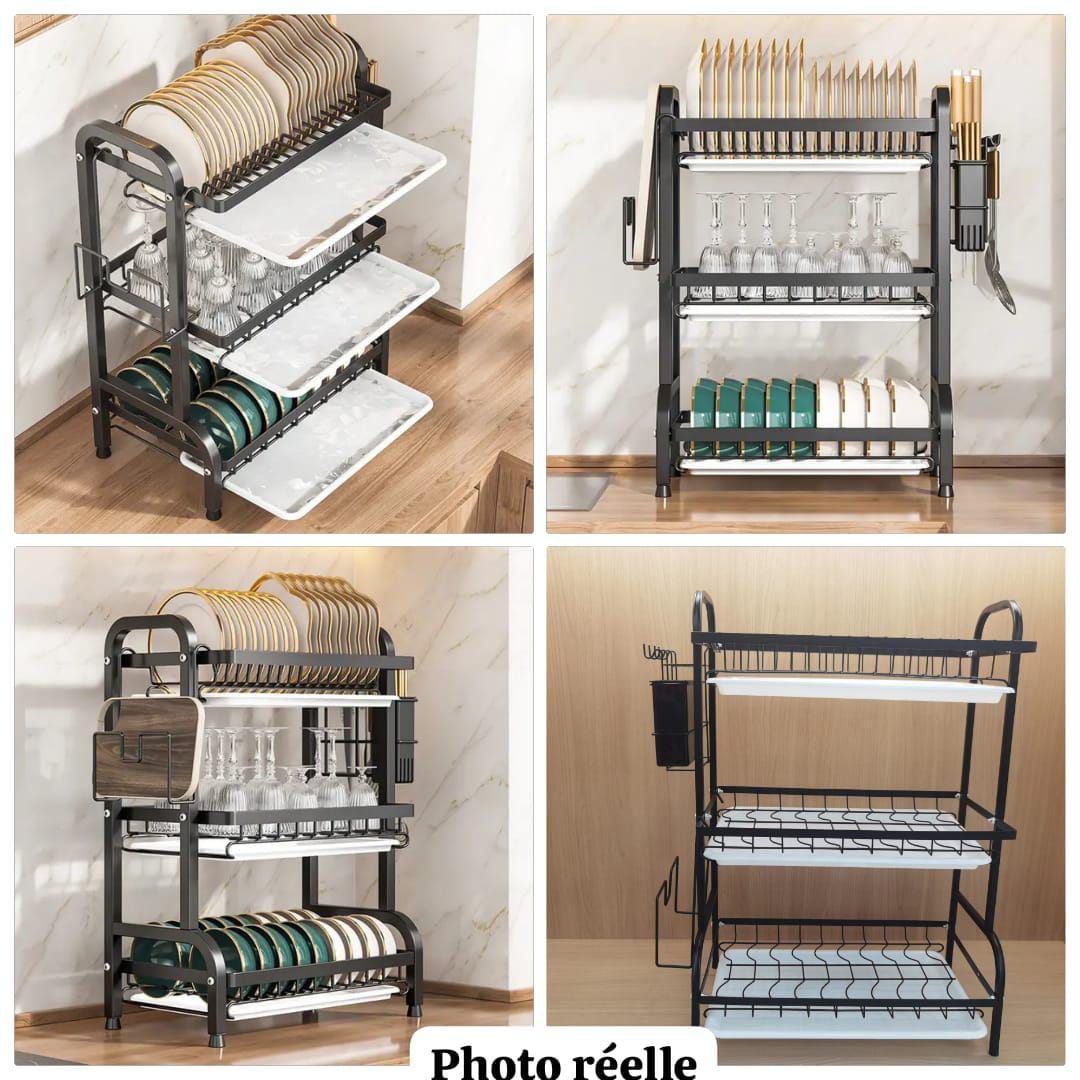 Range vaisselle premium 3 niveaux