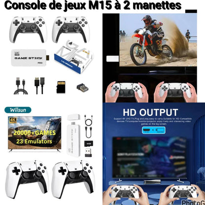 Console de jeux M15 - Plus de 10 000 jeux